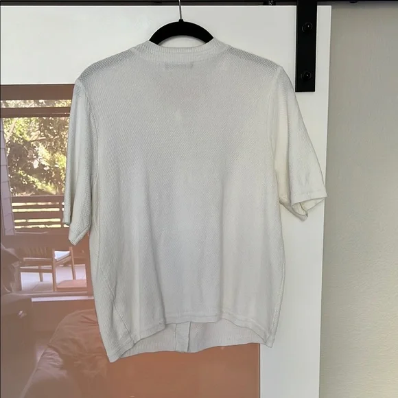 White Cardigan with Button Details - Picture 6 of 7